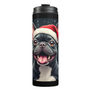 French Bulldog Christmas Long Sleeve T-Shirt Thermal Tumbler