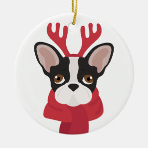 French bulldog Christmas Ornament