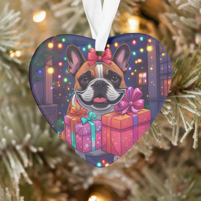 French Bulldog Christmas Ornament (Tree)