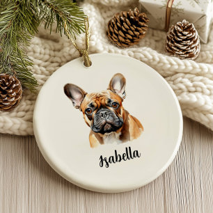 French Bulldog Christmas Ornament
