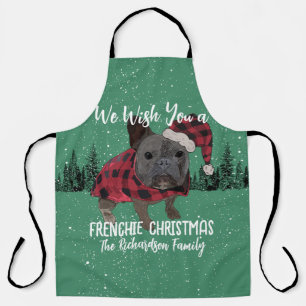 French Bulldog Christmas Personalised Dog Frenchie Apron