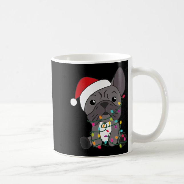 French Bulldog Christmas Snow Winter Animals  Coffee Mug (Right)