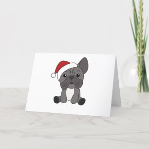 French Bulldog Christmas Snow Winter Animals Holiday Card