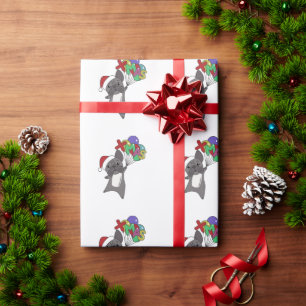 French Bulldog Christmas Snow Winter Animals Wrapping Paper