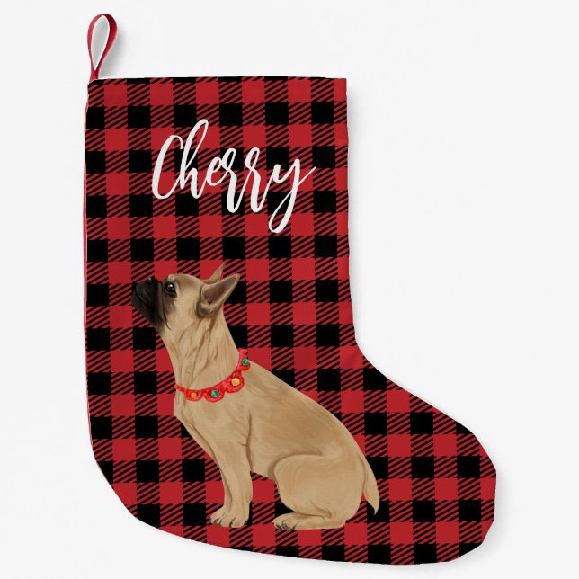 French Bulldog Christmas Stocking (Front)