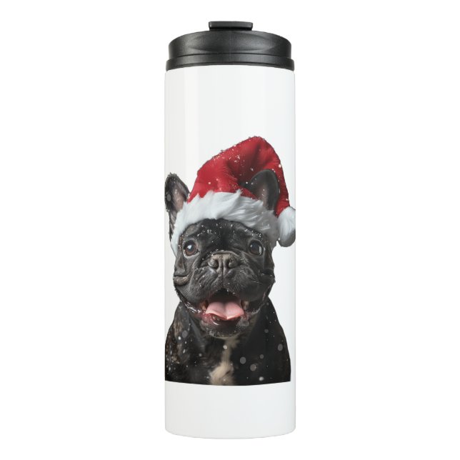 French Bulldog Christmas  Thermal Tumbler (Front)