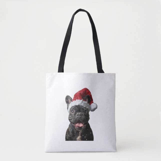 French Bulldog Christmas  Tote Bag (Front)