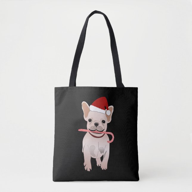 French bulldog christmas  tote bag (Front)