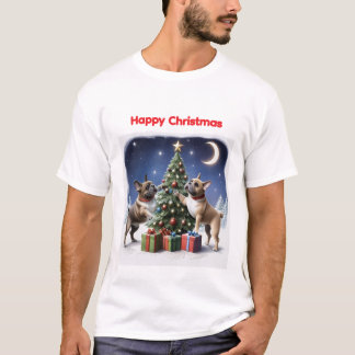 French Bulldog Christmas Tree Bulldog T-Shirt