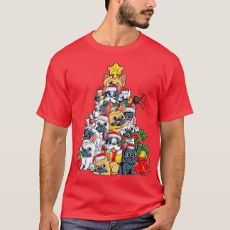 French Bulldog Christmas Tree Dog Santa Xmas Boys T-Shirt