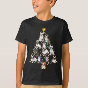 French Bulldog Christmas Tree Frenchie Dog Xmas Pa T-Shirt
