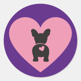 French Bulldog Classic Round Sticker