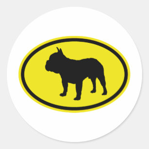 French Bulldog Classic Round Sticker
