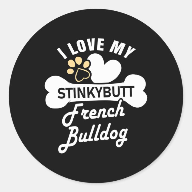 - French Bulldog  Classic Round Sticker (Front)