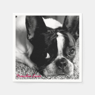French Bulldog Cocktail Napkins