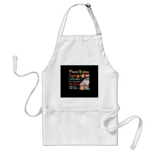 French Bulldog Coffee Christmas It's Wonderful Standard Apron