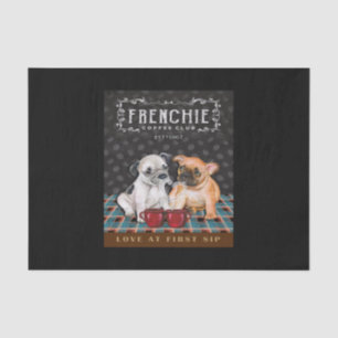 French Bulldog Coffee Club Tissue Paper