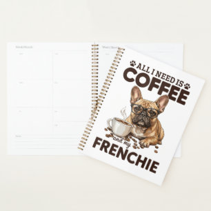 French Bulldog Coffee Frenchie Dog Planner