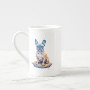 French Bulldog Colorful and Artistic Bone China Mug