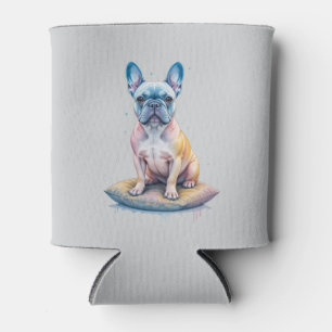 French Bulldog Colorful and Artistic Can Cooler