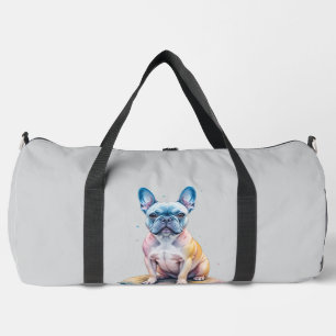 French Bulldog Colorful and Artistic Duffle Bag