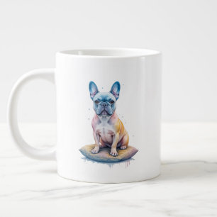 French Bulldog Colorful and Artistic Large Coffee Mug