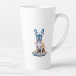 French Bulldog Colorful and Artistic Latte Mug
