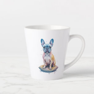 French Bulldog Colorful and Artistic Latte Mug