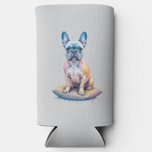 French Bulldog Colorful and Artistic Seltzer Can Cooler