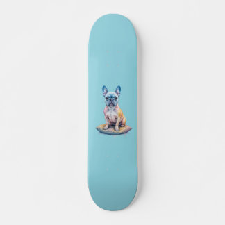 French Bulldog Colorful and Artistic Skateboard