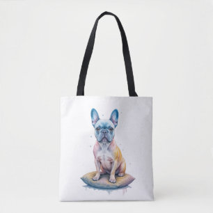 French Bulldog Colorful and Artistic Tote Bag