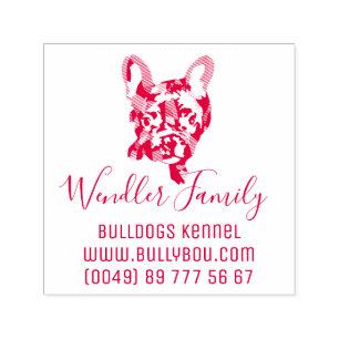French Bulldog cool stamp