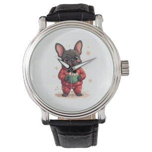 French Bulldog Cosy Cocoa Watch