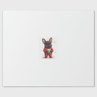 French Bulldog Cozy Cocoa Wrapping Paper
