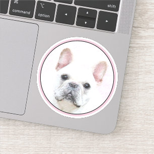 French Bulldog (Cream/White) Painting - Dog Art