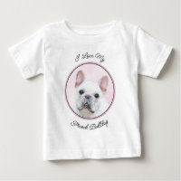 French Bulldog (Cream/White) Painting - Dog Art
