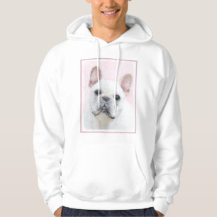 French Bulldog (Cream/White) Painting - Dog Art Hoodie