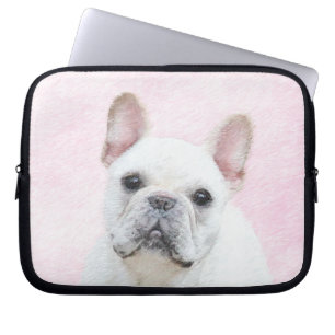 French Bulldog (Cream/White) Painting - Dog Art Laptop Sleeve