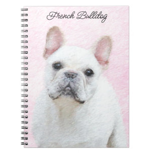 French Bulldog (Cream/White) Painting - Dog Art Notebook