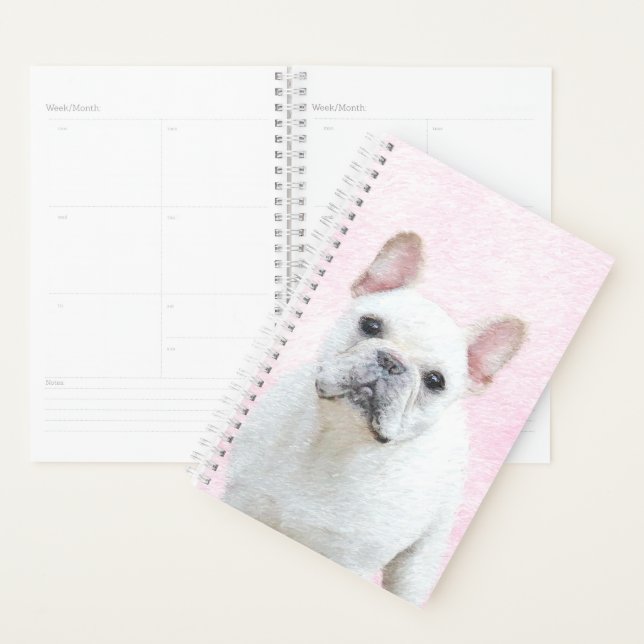 French Bulldog (Cream/White) Painting - Dog Art Planner (Display)