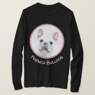 French Bulldog (Cream/White) Painting - Dog Art T-Shirt