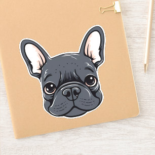 French Bulldog Cute Frenchie Puppy Face Contour