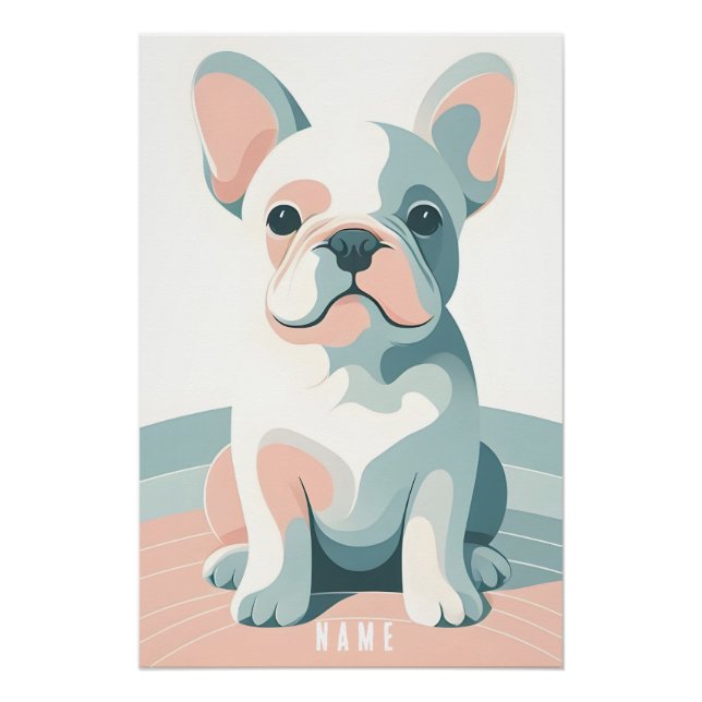 French Bulldog Cute poster (Front)