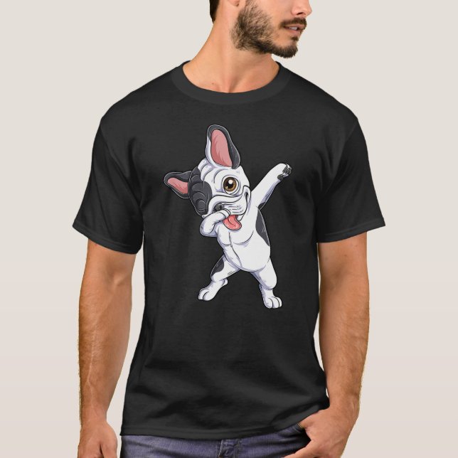 French Bulldog Dab Cool Frenchie Dog Dabbing Boys  T-Shirt (Front)