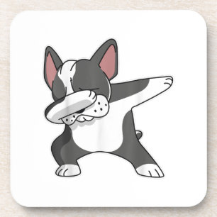 French Bulldog Dabbing Dance For Dog Mum Lover Coaster