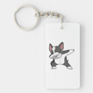 French Bulldog Dabbing Dance For Dog Mum Lover Key Ring