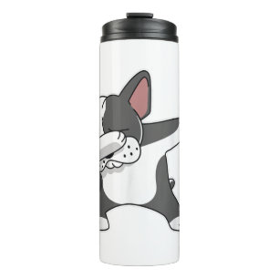 French Bulldog Dabbing Dance For Dog Mum Lover Thermal Tumbler