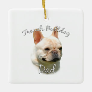 French Bulldog Dad 2 Ceramic Ornament