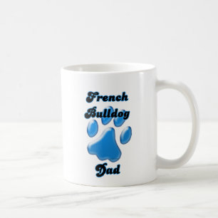 French Bulldog Dad Blue Pawprint Coffee Mug