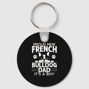 French Bulldog Dad Dog Dad Key Ring